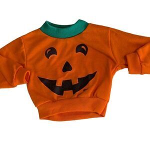 Infant vintage jack o lantern  Halloween sweatshirt size 9 months